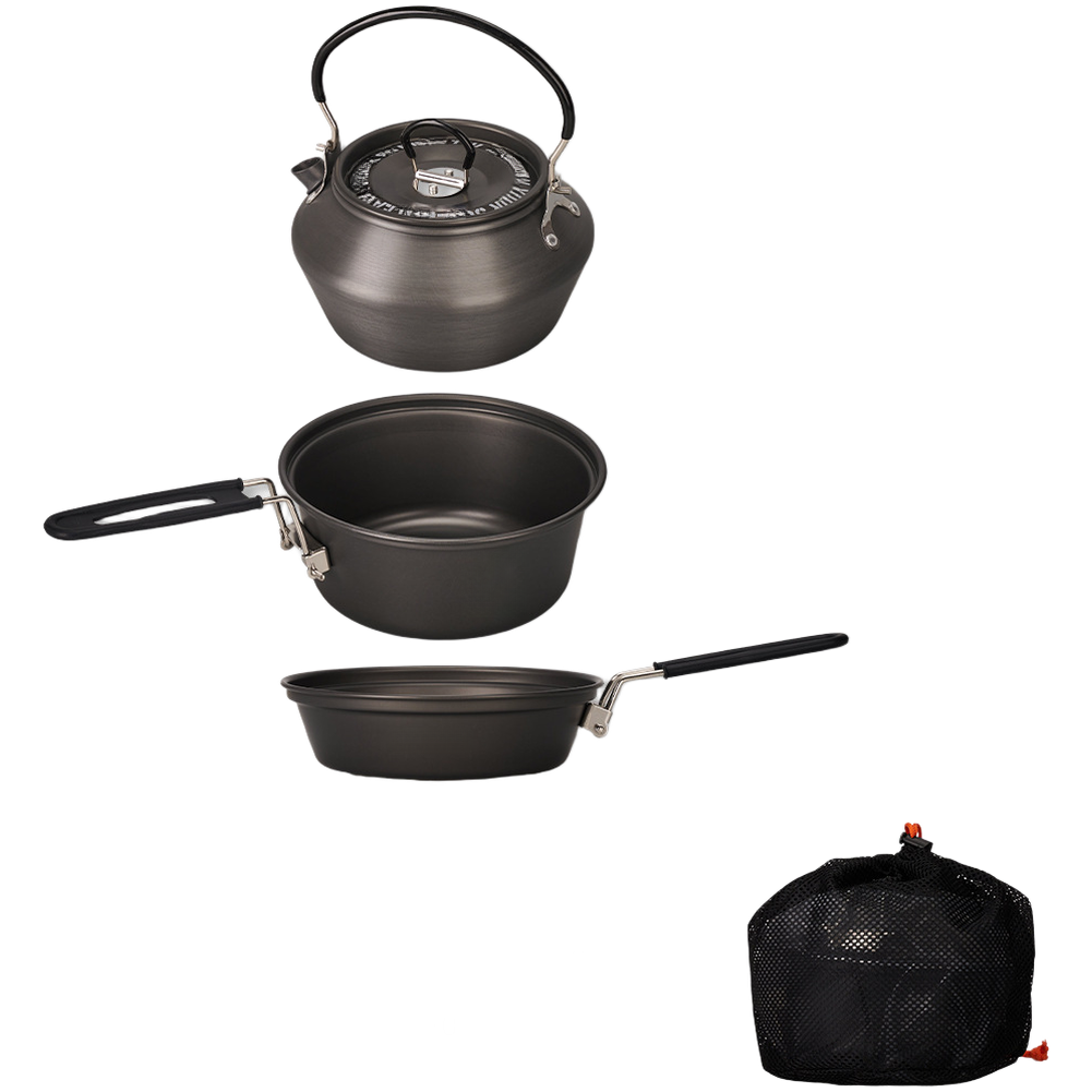 Camping Cooking Gear Set - Set di pentole da campeggio in
