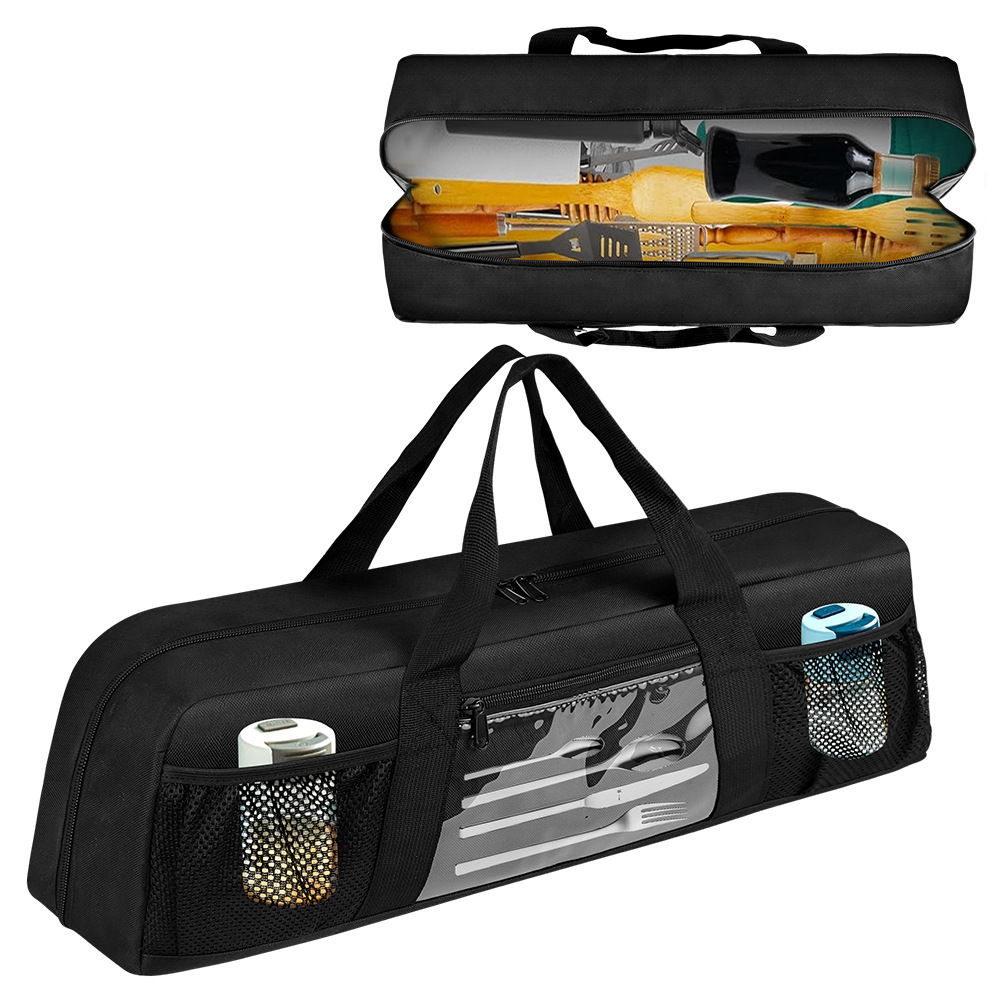 Camping Cooking Utensils Storage - Borsa Resistente per Utensili da Barbecue,
