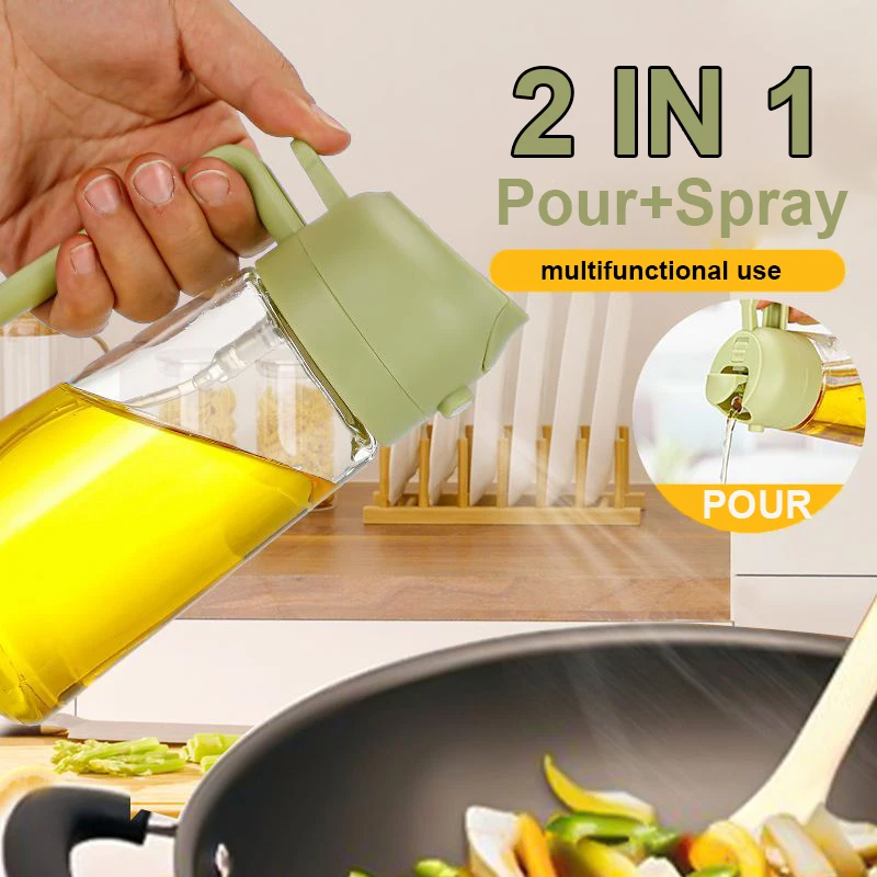 Camping Cooking Oil - 2 in 1 Pour Spray Spruzzatore