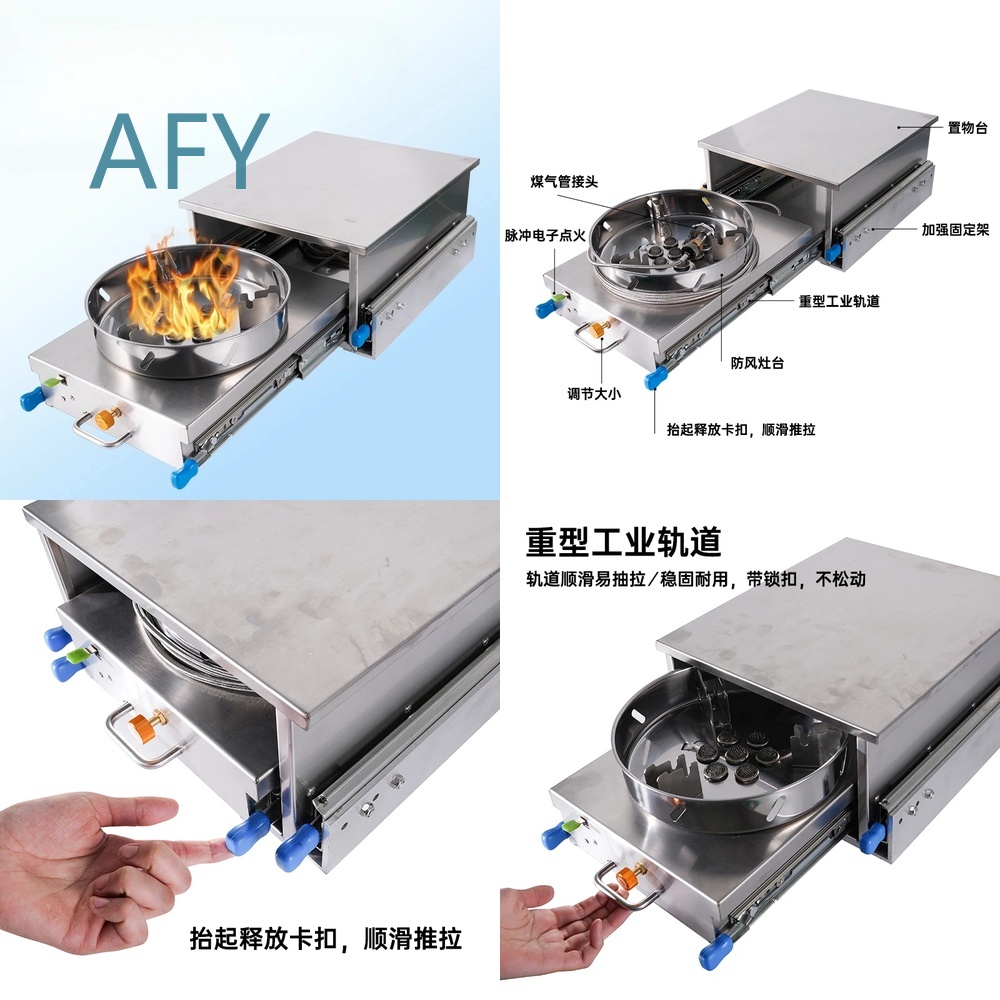 Van Camping Cooking - Fornello a Gas per Camper, Cucina