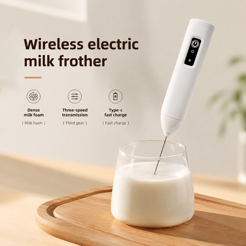 Pocket Coffee Maker - Montalatte Elettrico + Sbattitore per Uova