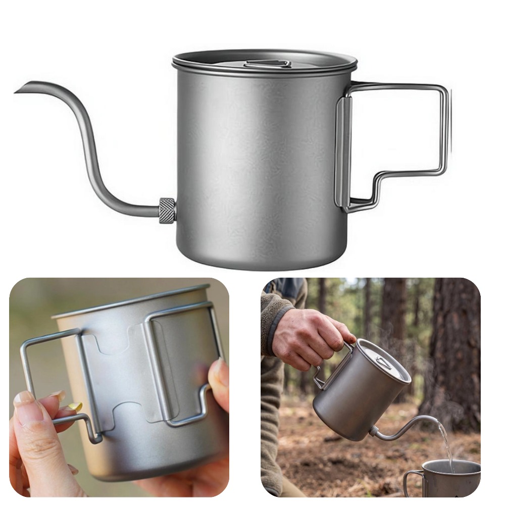Camping Cooking Lightweight - Bollitore da Campeggio in Titanio Puro