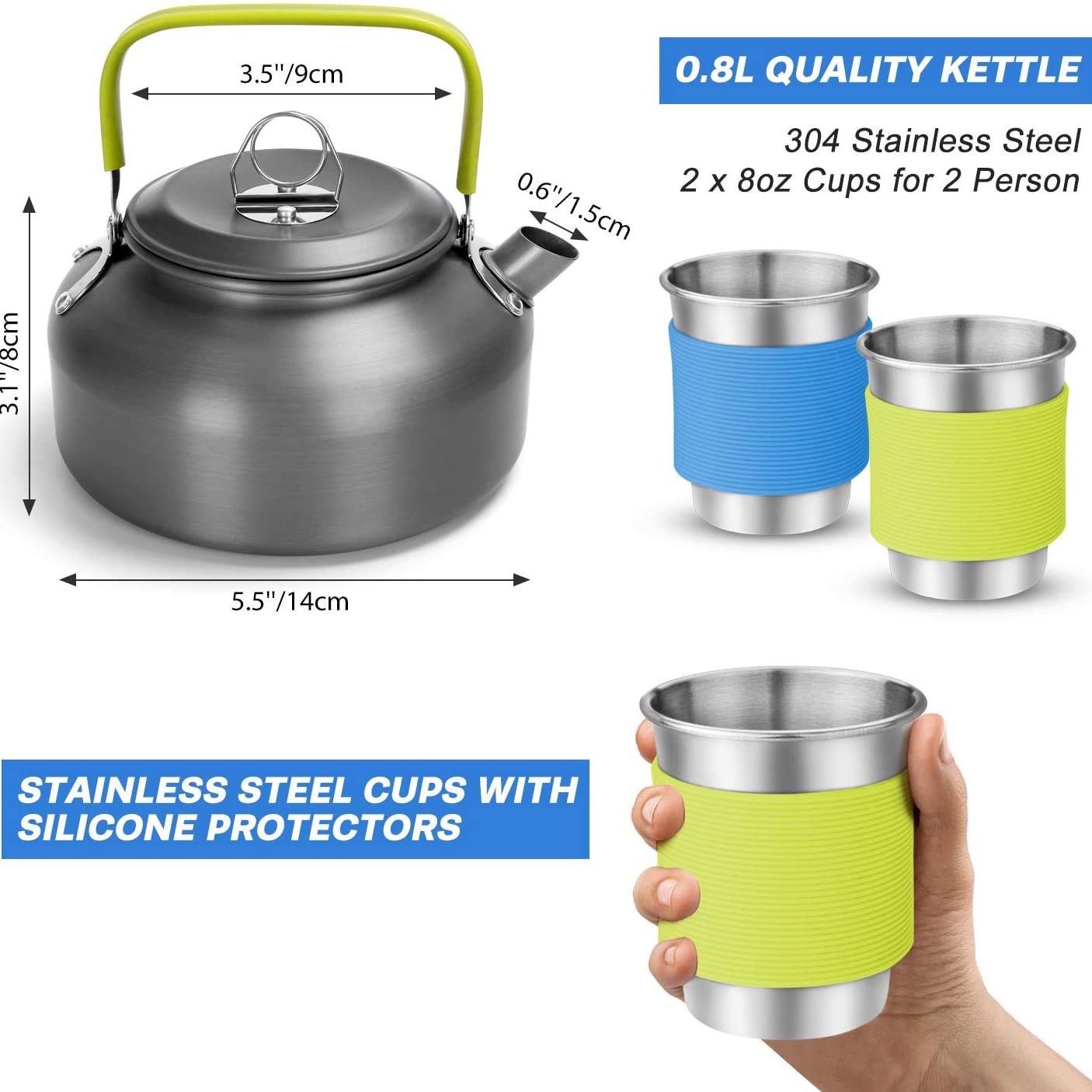 Set da Cucina per Campeggio co - Camping Cooking Gear Set recensione e prezzo