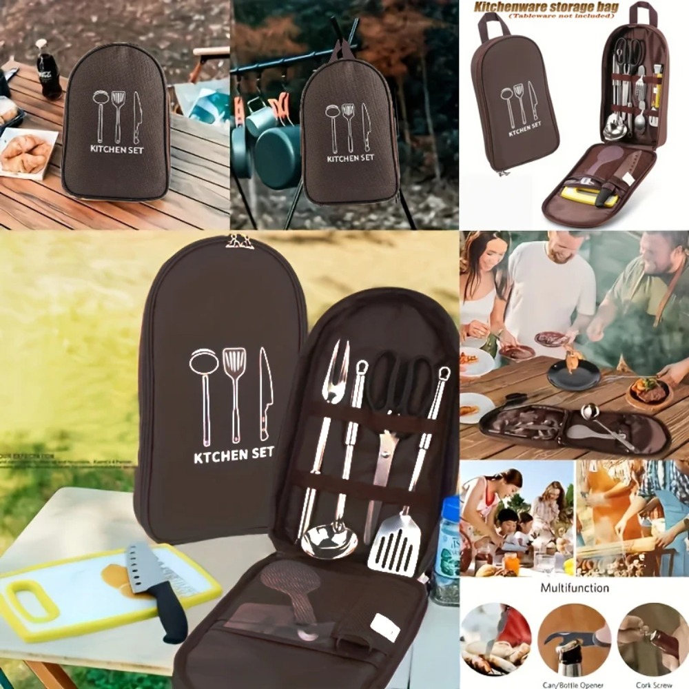 Borsa da cucina portatile per  - Camping Cooking Utensils Storage recensione e prezzo
