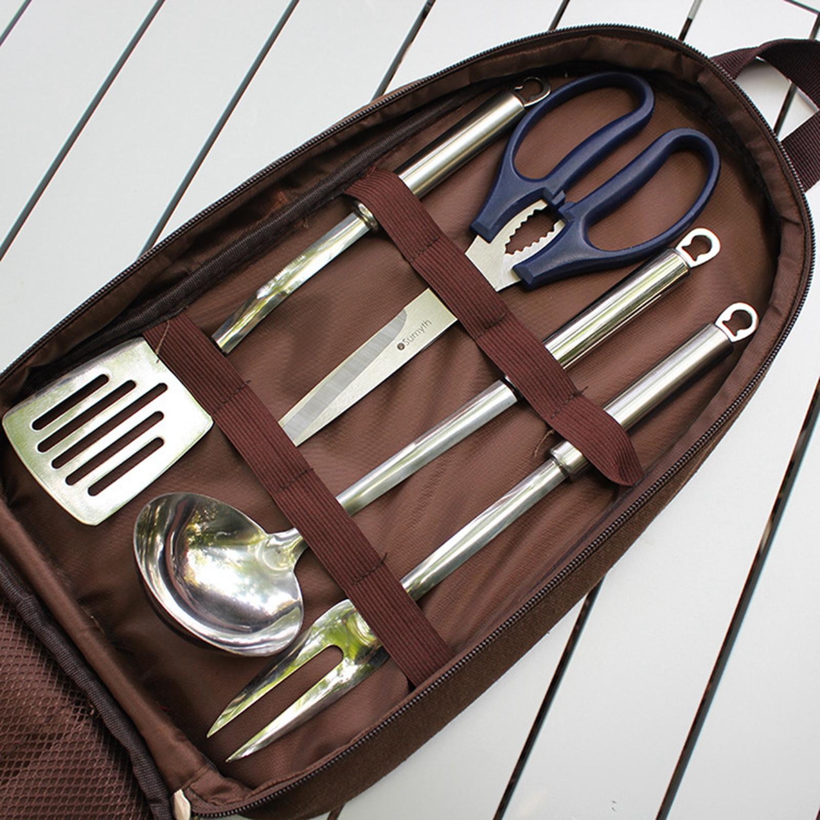 7 pezzi set di utensili da cuc - Camping Cooking Utensils Storage recensione e prezzo