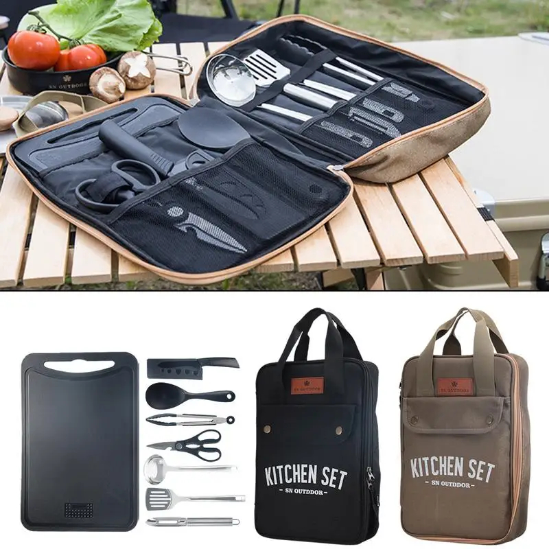 Set da 8 Pezzi per Cucina da C - Camping Cooking Recipes recensione e prezzo