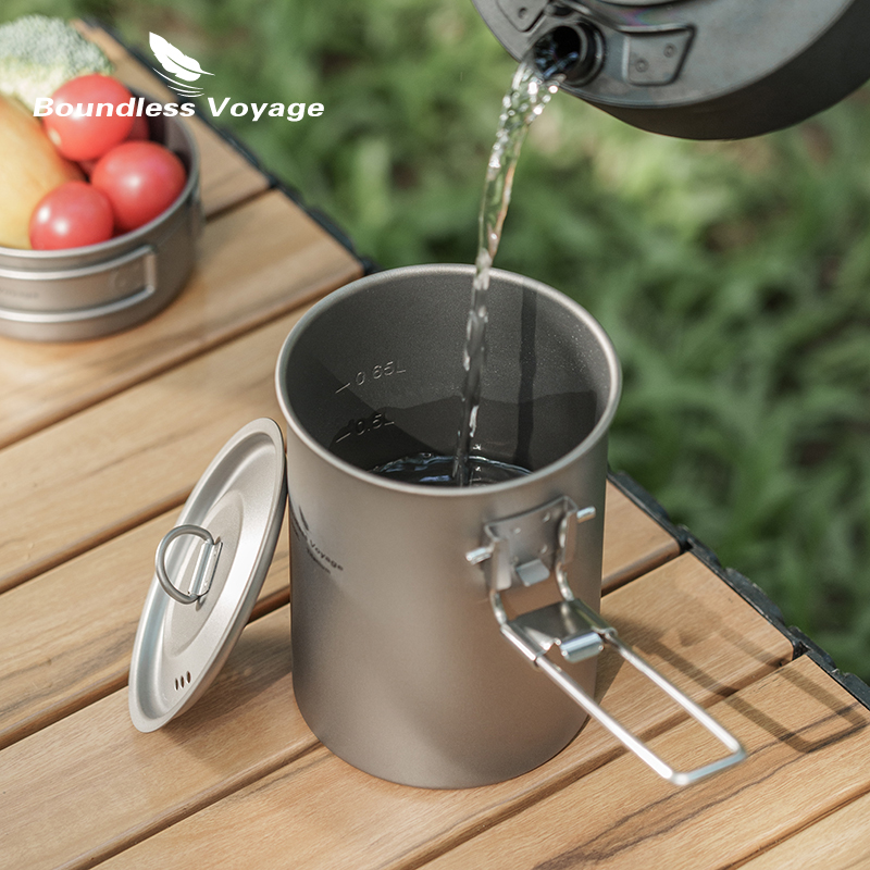Boundless Voyage 900ml Titaniu - Camping Cooking Handle recensione e prezzo